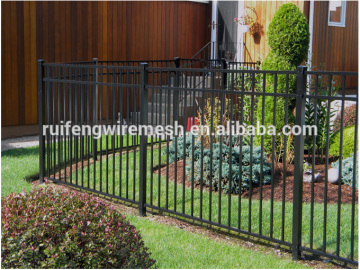 High quality Spraying plastic Residential Steel Fence,metal fence