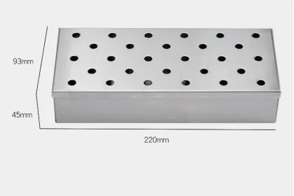 Wood Chips Smoking Box Stainless Steel Meat Smoker Meat Smoking Barbecue Smoker Box