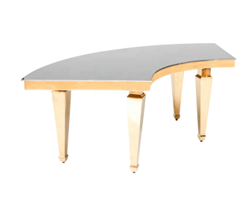 Metal Wedding Tables with Mirror Glass Top: Best Design for Banquet Events and Parties