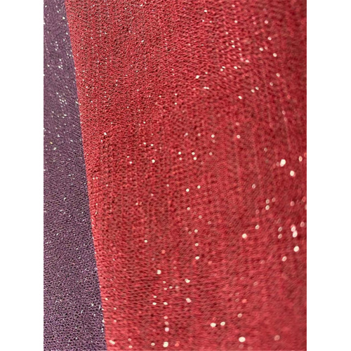 Lurex Polyester Knitted Fabric With Metallic Yarn