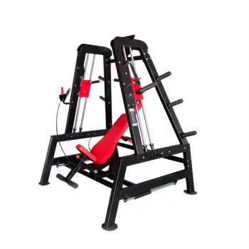 Competitive Price Free Weight Plate Loaded Gym Equipment Fitness Power Smith Machine Dual System Upper