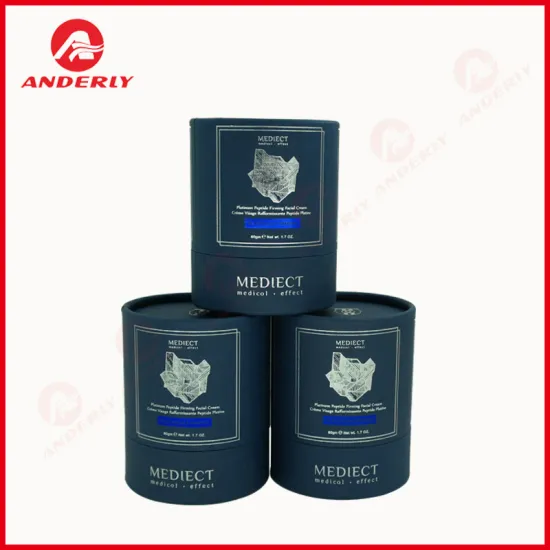 Luxury Facial Cream Packaging Paper Tube Customized Logo