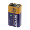 GETTOP Batería estándar regular de zinc y carbono de 9 V 6F22