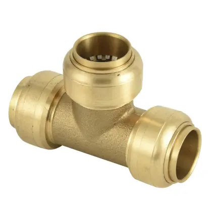 Brass quick connect push-fit fittings