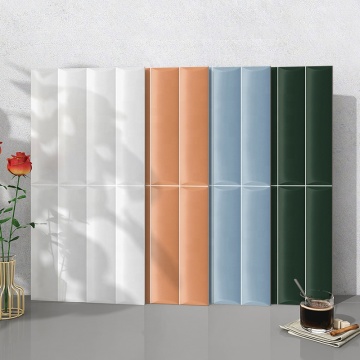 300x600mm Matte Glazed Macaron Bread Appearance Nordic 3D Wall Bricks
