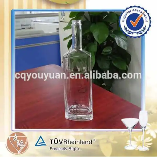 Custom Long Nack 700ml Glass Large Wine Bottles Sale