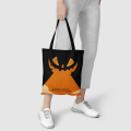 Wicked Grin Pumpkin Canvas Tote Bag