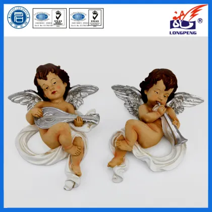 ANGELO CON CHITARRA ANGELO CON TROMBA ORNAMENTI DI NATALE