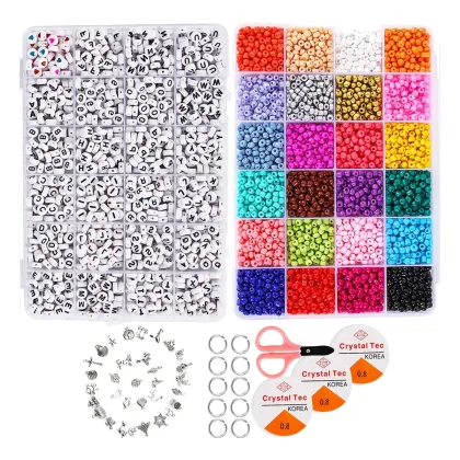 Clay Beads, 6mm Flat Polymer Clay Spacer Beads