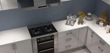Solid Wood Classic Kitchen Cabinet