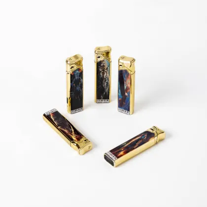 Beast Animal Print Gold-Edged Lighter