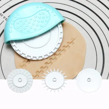 Practical Dough Pastry Cutting Edge Roller Pizza Pie Cookie Decorator Cutter Biscuits Fondant Cake Cutting Roller Kitchen Tools