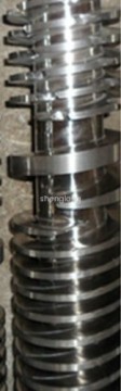 Tungsten Carbide Conical Twin Screw Barrel For Plastic Extruder 