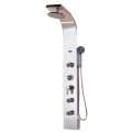 304 Stainless Steel Gold Thermostatic Shower Panel with LCD Display Waterfall