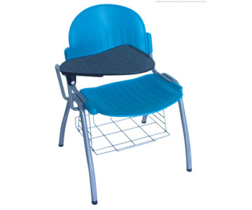 seminar chair with folding writing pad book basket lightweight school tablet chair class room 