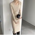 Women's Long Sleeve Square Neck Dresses