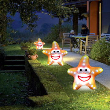 Amusement Park Lantern Festival: 3D LED Animal Motif Lights including Starfish PE Sculpture