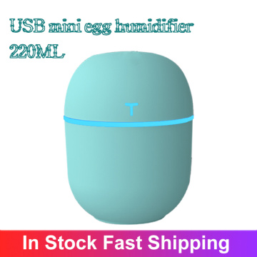 Mini Usb Desktop Humidifier Mute Home Office Car Mist Rechargeable Humidfier Egg Shape Breathing Lamp Air Freshener For Home
