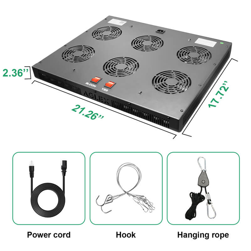 Great LED Grow Light Double switch VEG BLOOM