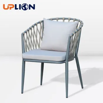 Uplion Outdoor Woven Rope Patio Garden Bistro Chair