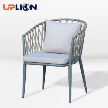 Uplion Outdoor Woven Rope Patio Garden Bistro Chair