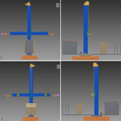 Columna de soldadura automática y tipo de luz de pluma