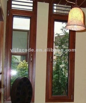 Decorative aluwood window