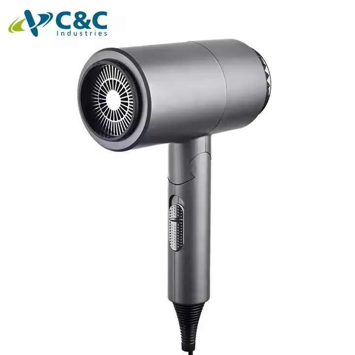 C&C Wholesale AC DC Motor Choice Travel OEM Powerful Salon Equipment LCD Professional Hairdryer New Blow Custom Hair Dryer
