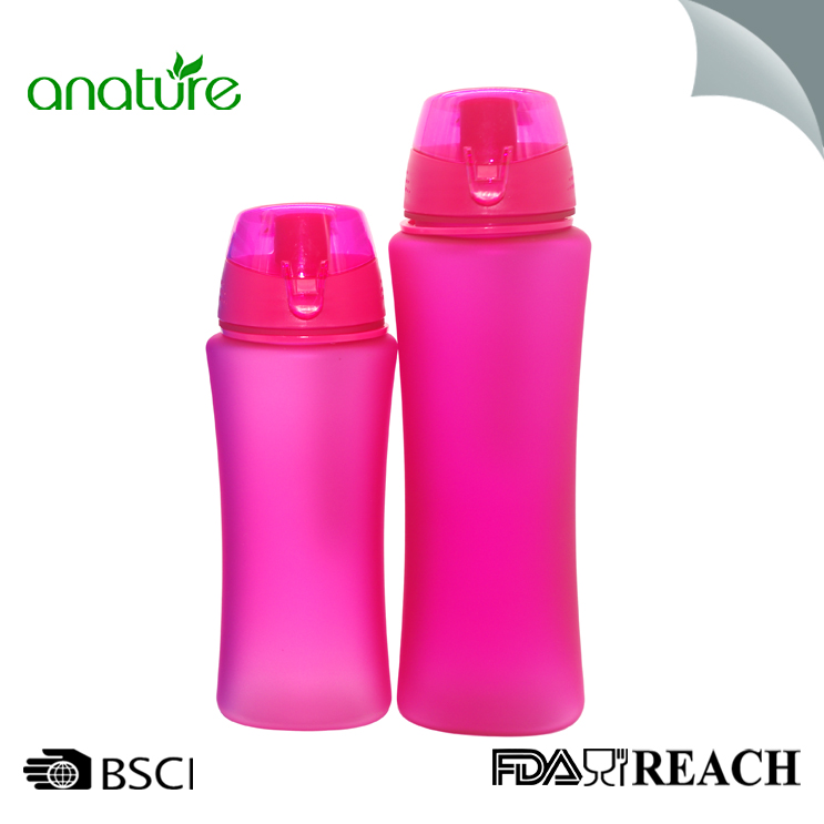 480ML Plastic PC Water Bottle With Rubber Coating