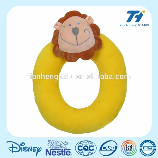 O alphabet letter toys with lion shape soft toys to kids