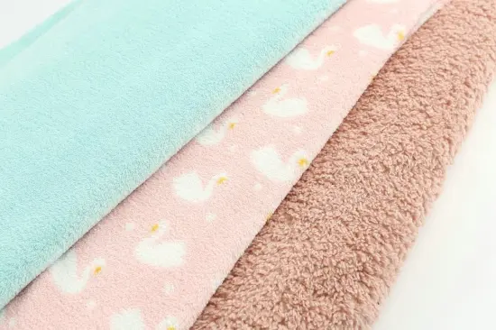 SOFT CORAL FLEECE FABRIC