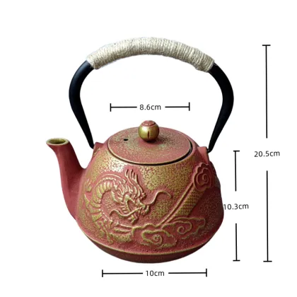 Cast Iron Teapot: Stovetop Tea Pot with Infuser