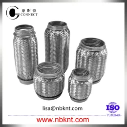 Automobile stainless steel exhaust corrugated flexible pipe with interlock