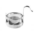 tea strainer with plate