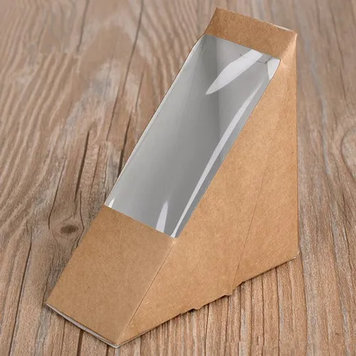 Triangular kraft sandwich boxes