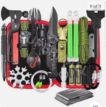 Hot Sale 18-in-1 Emergency Survival Kit for Boating and Fishing