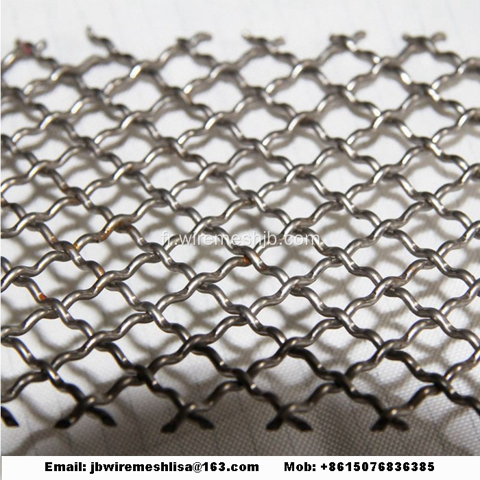 Treillis métallique ondulé en acier inoxydable 304