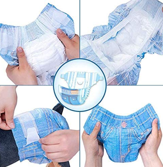 Diapers Cowboy-Style for Cute Girl