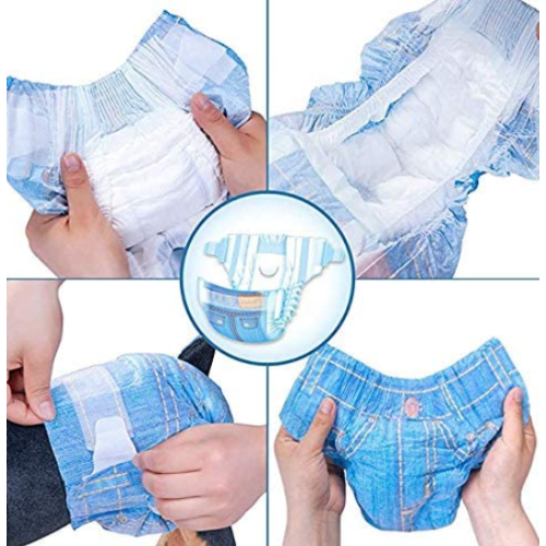 Diapers Cowboy-Style for Cute Girl