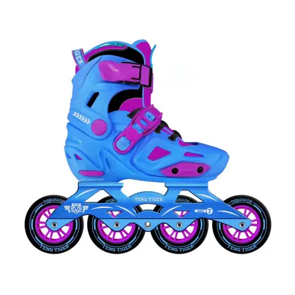 Pro Hard Boot 3 Big Wheel 110mm Junior Freestyle Skates: Outdoor Urban Roller Skates for Kids