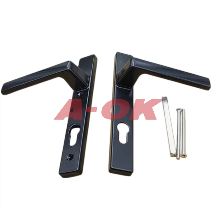 Aluminum alloy door lock panel handle