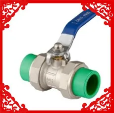 2013 Hot Sale Ppr Double Union Ball Valve 20-63mm 