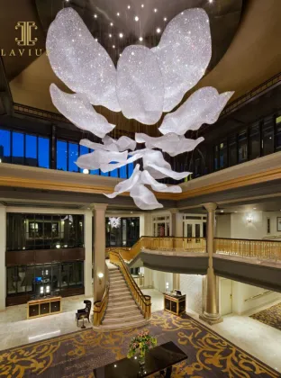 Luxury flower designer crystal chandelier