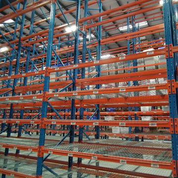 Selective pallet racking, assembled frames faster over assembly