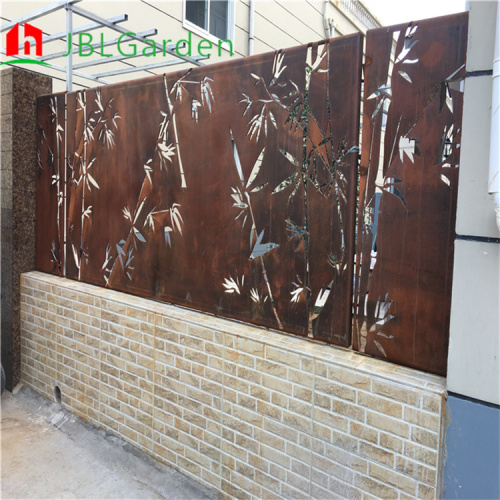 Privacy Art Screens Panels Corten Steel Garden Screen