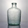 Flower Glass Vase Bubble Green Recycled Glass Vases