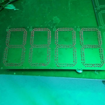 Customized 4-Digit LED Gas Price Sign Board on Single PCB