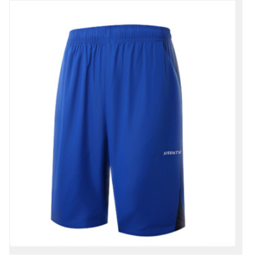 Short de sport respirant en tissu tissé pour hommes