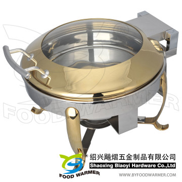 Gouden Mini Hook Feet Elektrische Verwarming Chafing Dish
