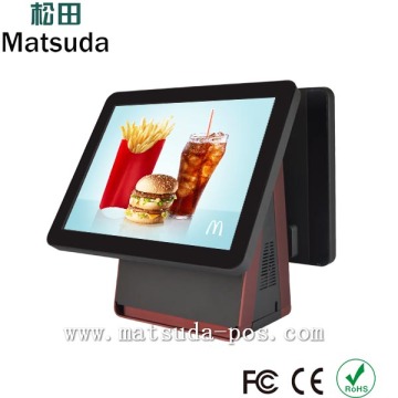 128G 15 inch touch screen pos terminal machine for restaurant